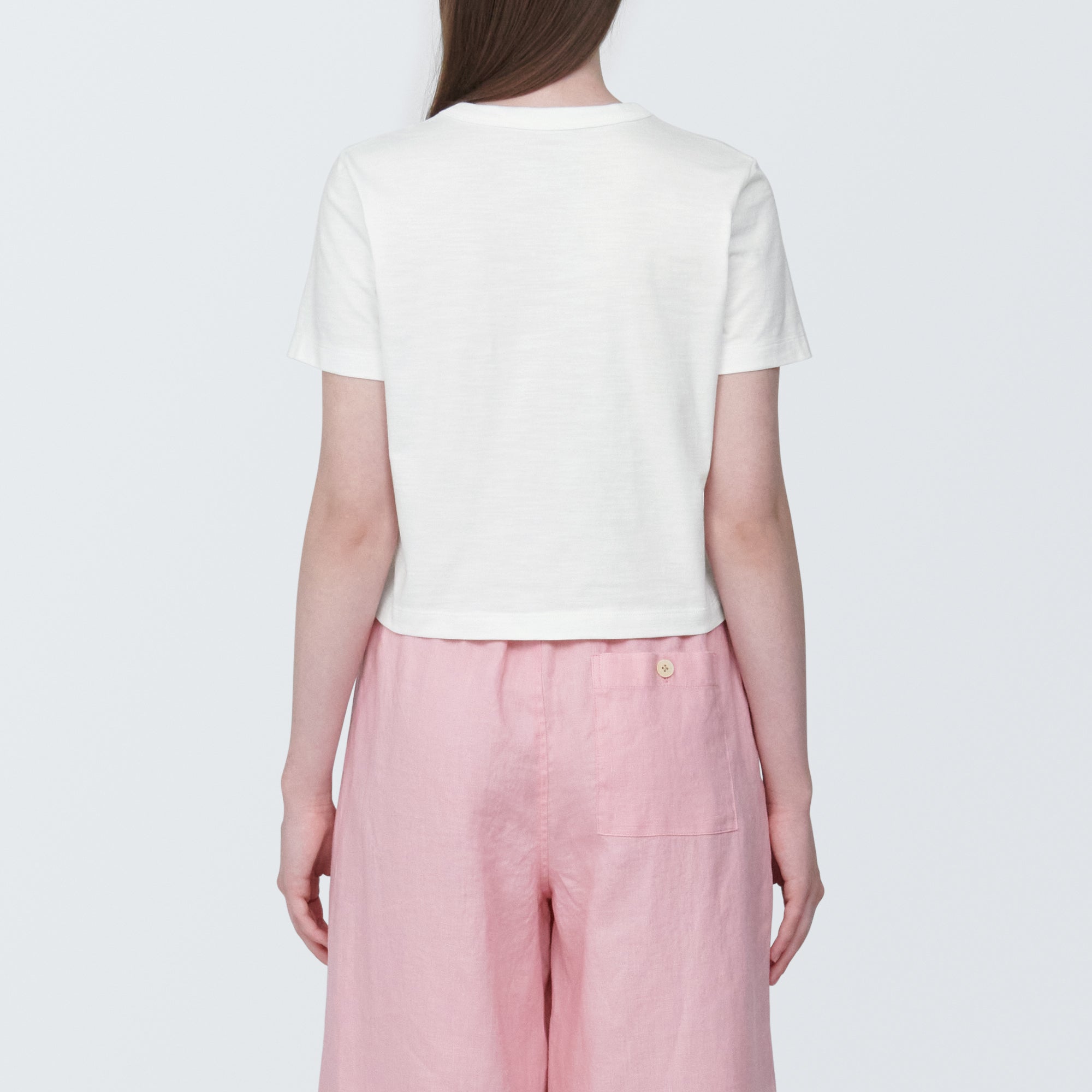 Women's Slub Yarn Crop T-Shirt