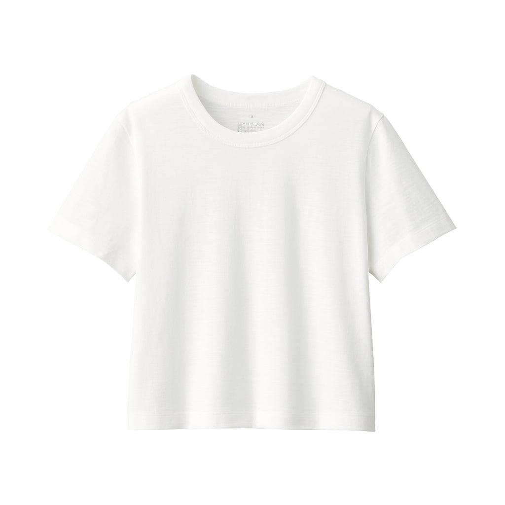 Women's Slub Yarn Crop T-Shirt