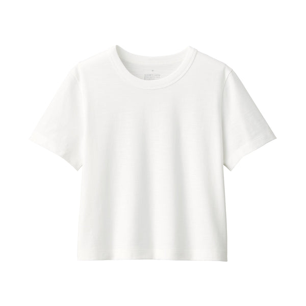 Women's Slub Yarn Crop T-Shirt
