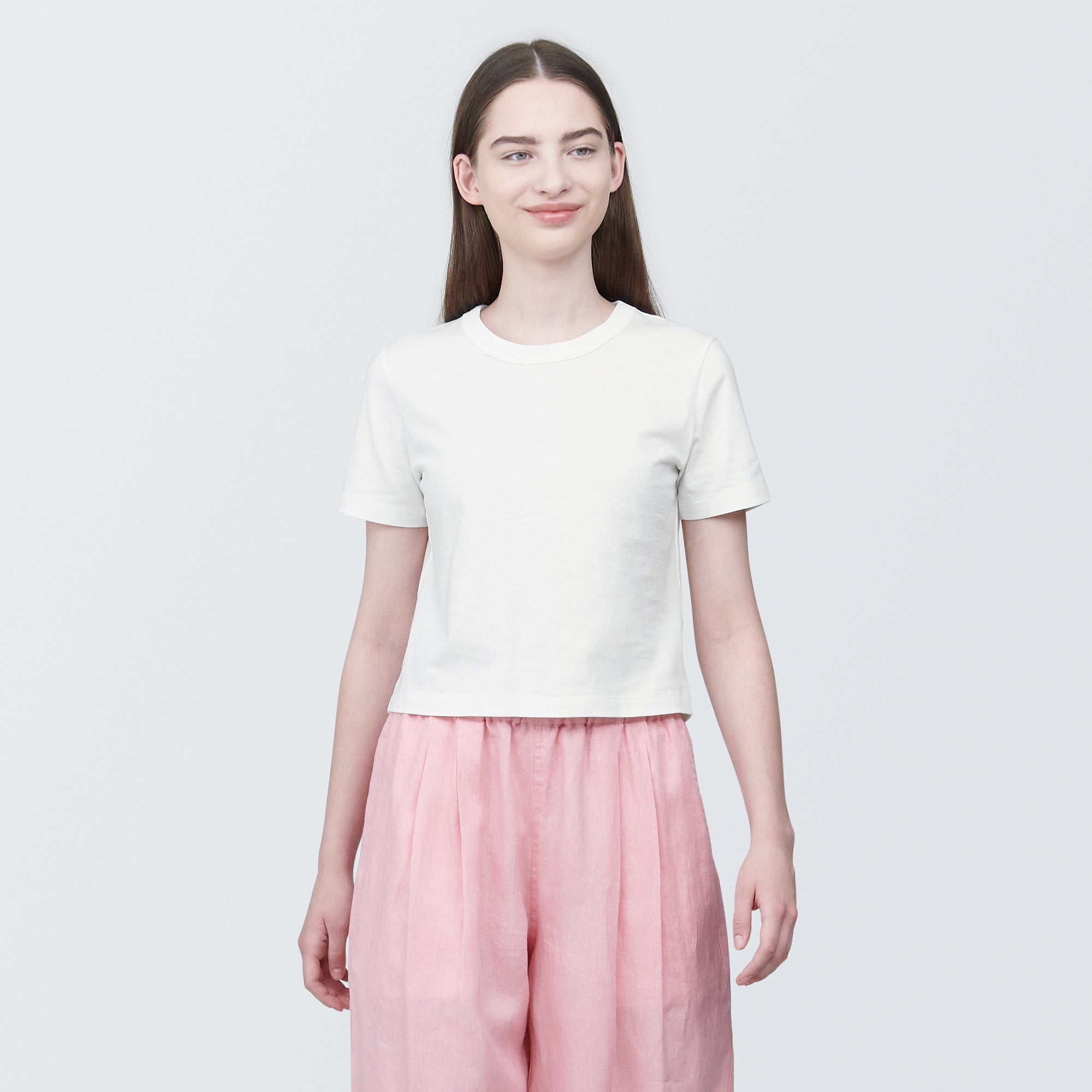 Women's Slub Yarn Crop T-Shirt