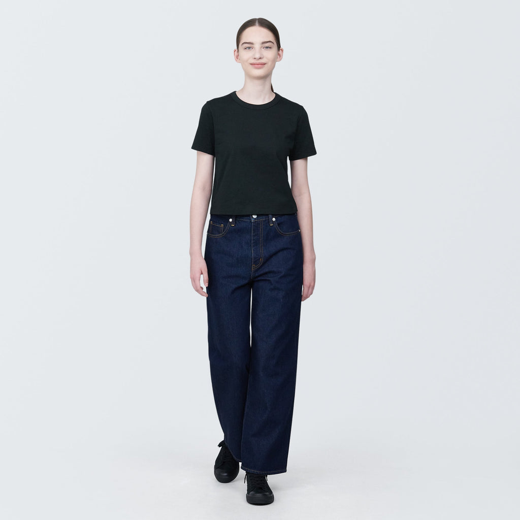 Women's Slub Yarn Crop T-Shirt