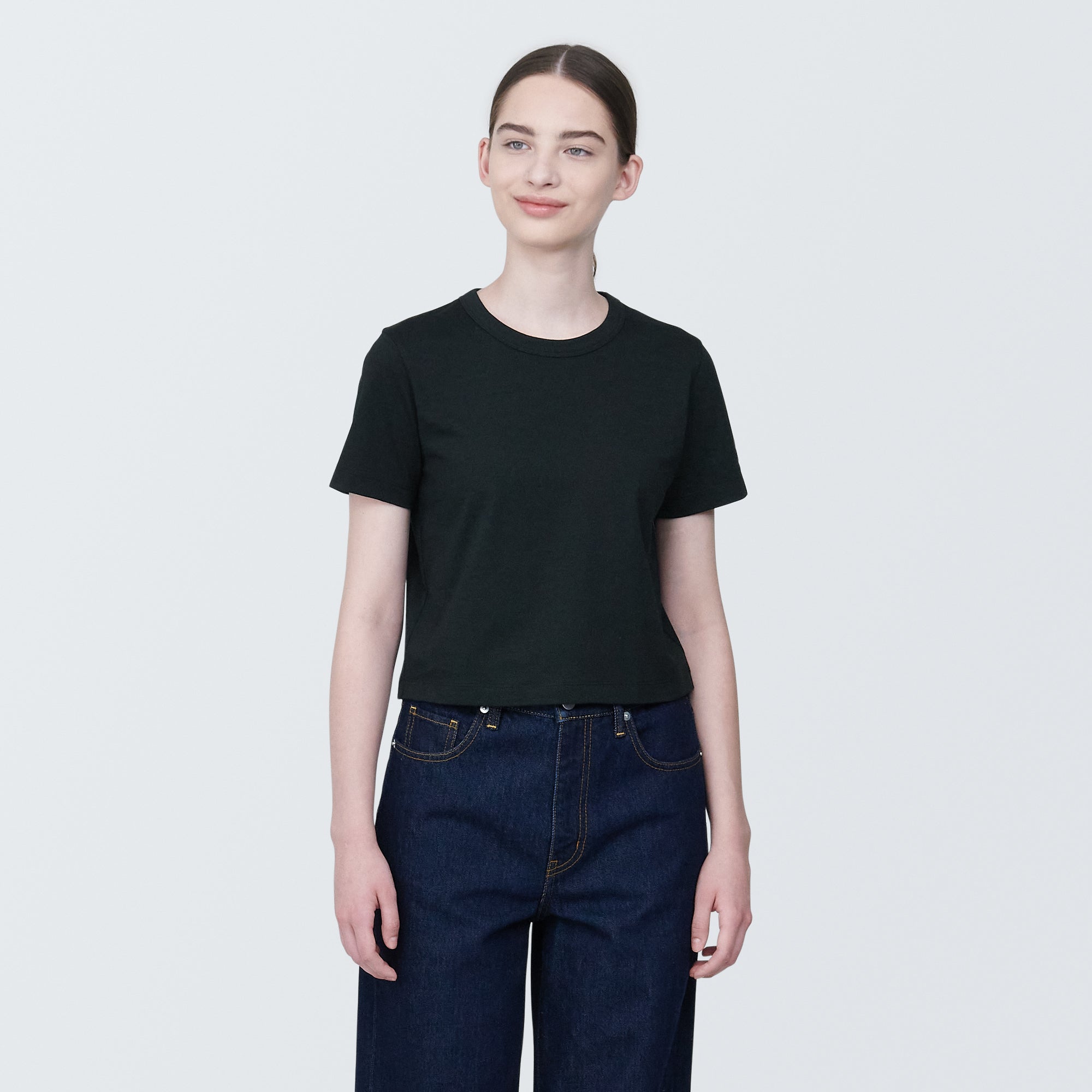 Women's Slub Yarn Crop T-Shirt