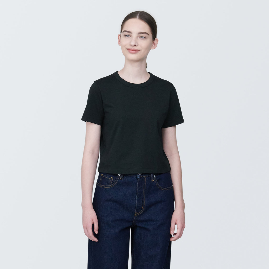 Women's Slub Yarn Crop T-Shirt