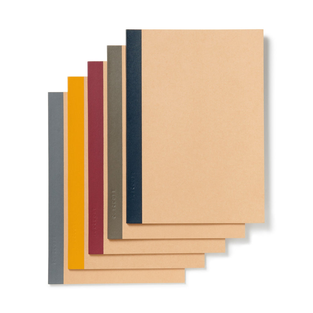 Planted Tree Paper Bleed Proof Lined Notebook 6 mm - B5 5 Pack