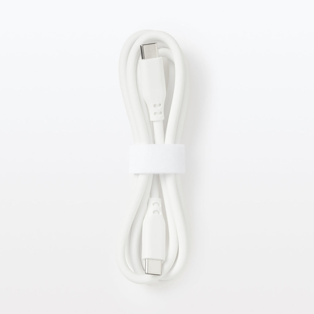 Soft and Tangle-free USB Cable - C to C - White
