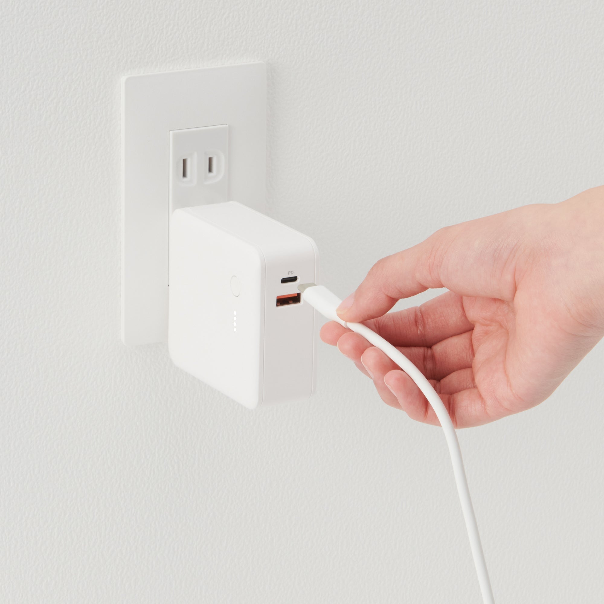 Soft and Tangle-free USB Cable - C to Lightning - White