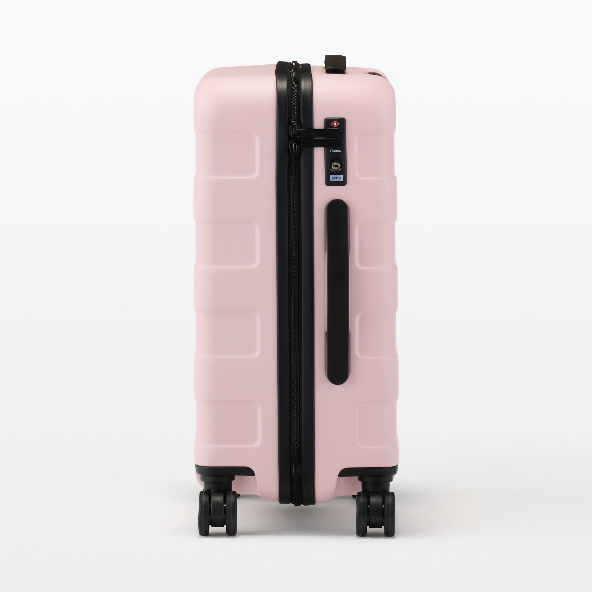 Adjustable Handle Hard Shell Suitcase 36L - Light Pink | Carry-On