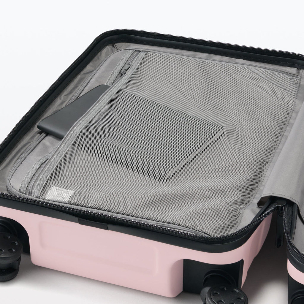 Adjustable Handle Hard Shell Suitcase 36L - Light Pink | Carry-On
