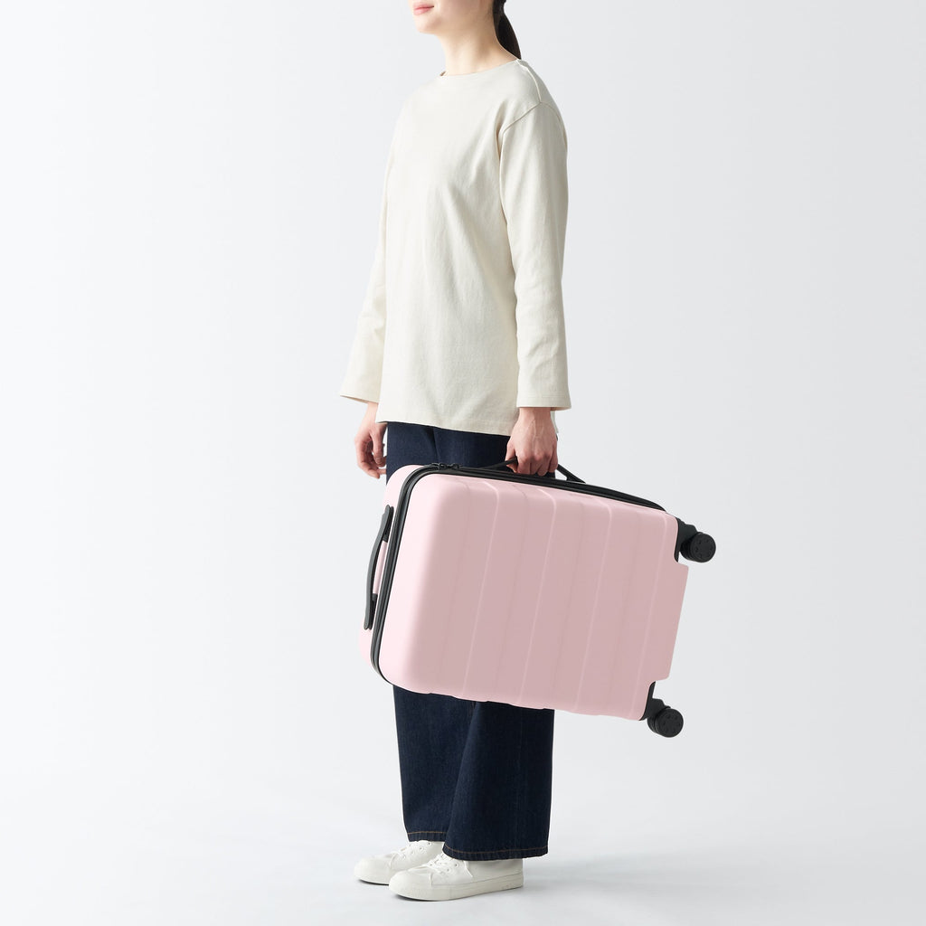 Adjustable Handle Hard Shell Suitcase 36L - Light Pink | Carry-On