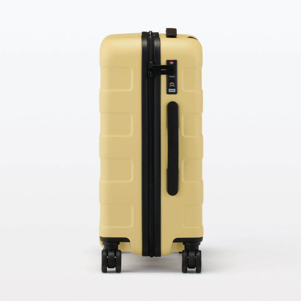 Adjustable Handle Hard Shell Suitcase 36L - Light Yellow | Carry-On
