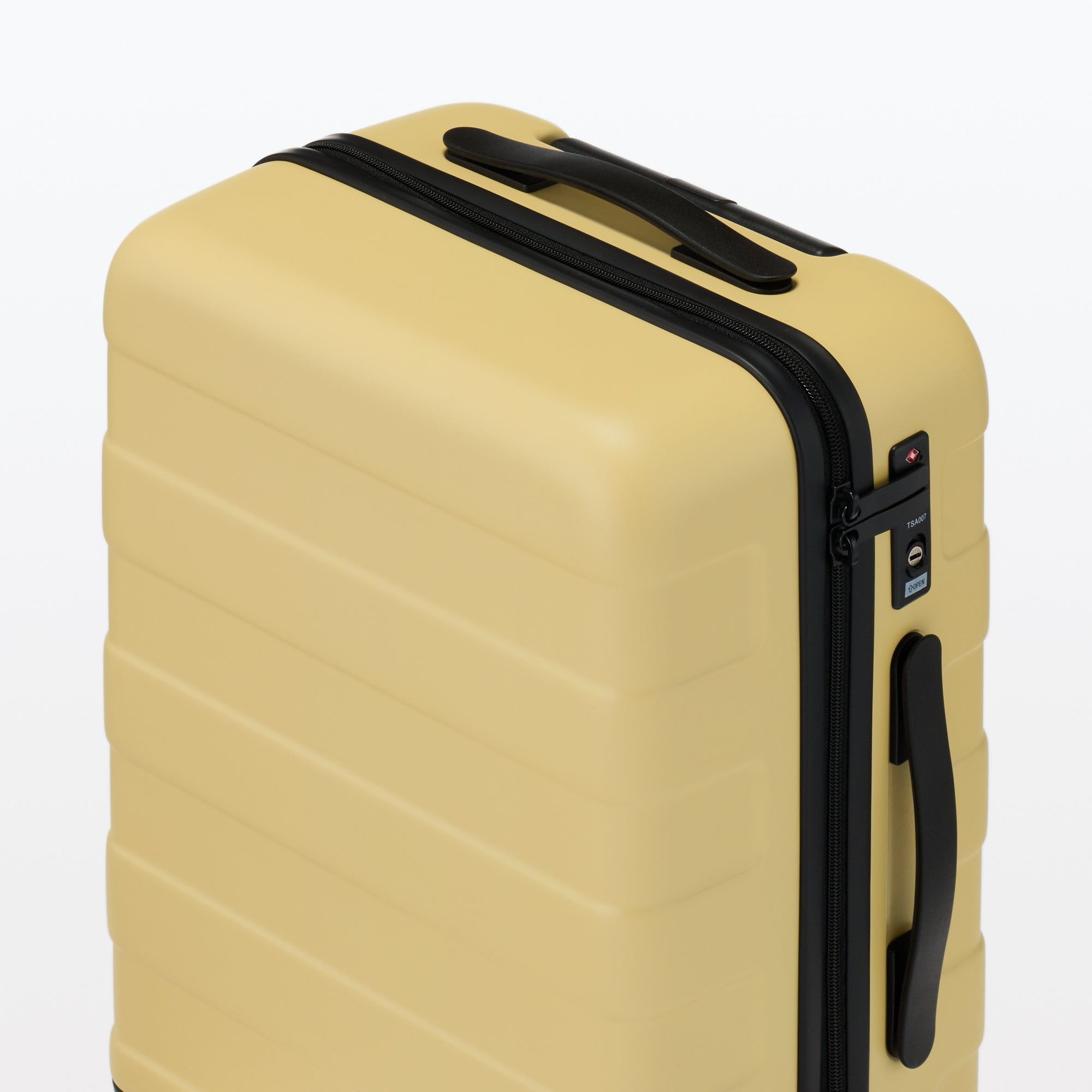 Adjustable Handle Hard Shell Suitcase 36L - Light Yellow | Carry-On