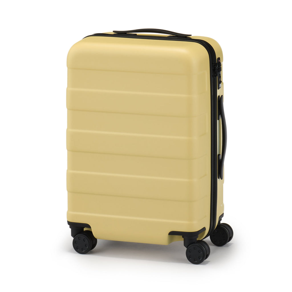 Adjustable Handle Hard Shell Suitcase 36L - Light Yellow | Carry-On