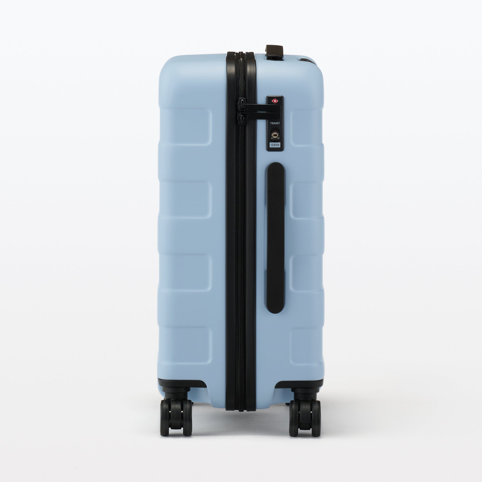 Adjustable Handle Hard Shell Suitcase 36L - Light Blue | Carry-On