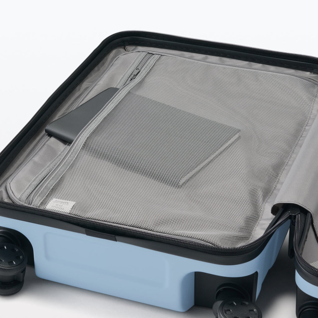 Adjustable Handle Hard Shell Suitcase 36L - Light Blue | Carry-On