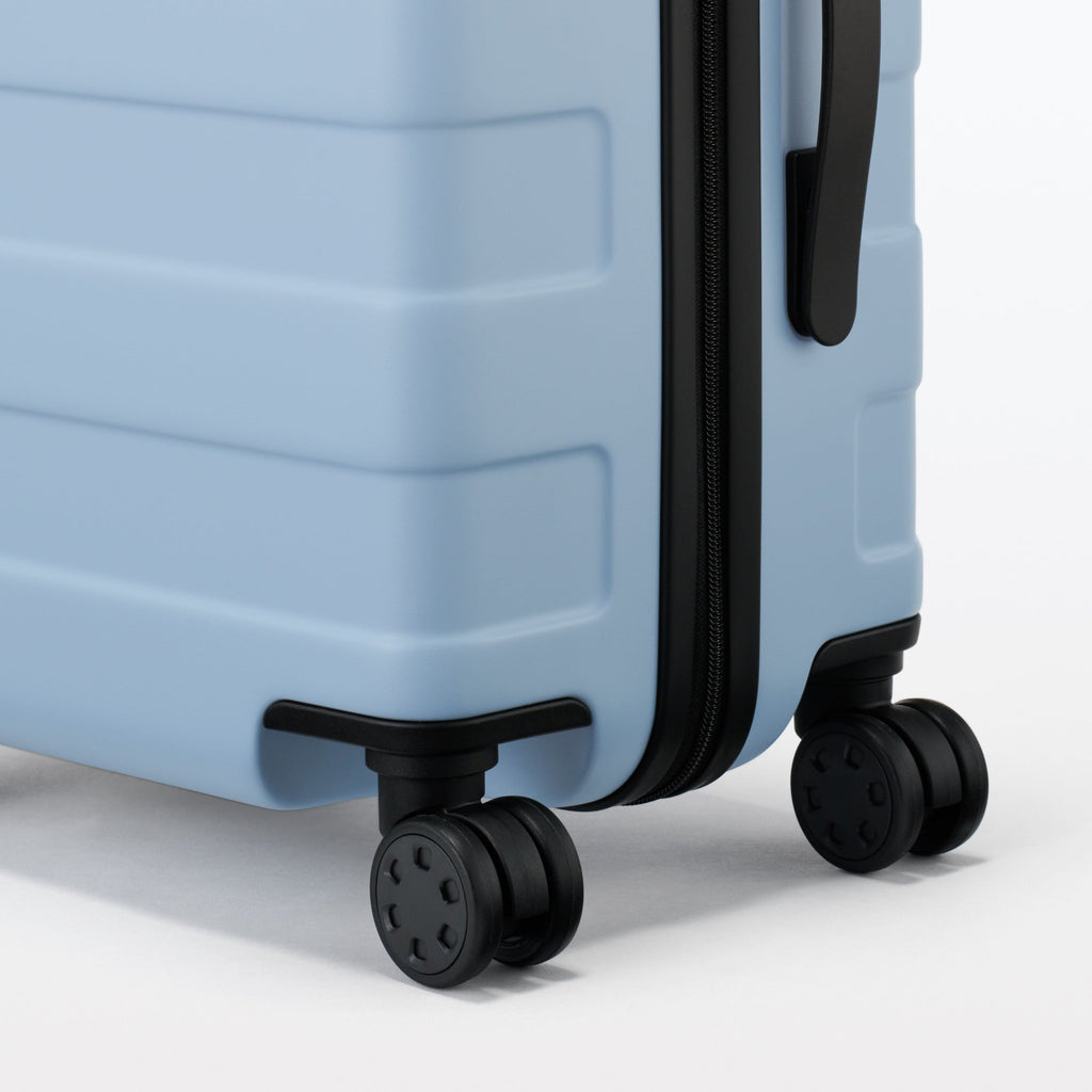 Adjustable Handle Hard Shell Suitcase 36L - Light Blue | Carry-On