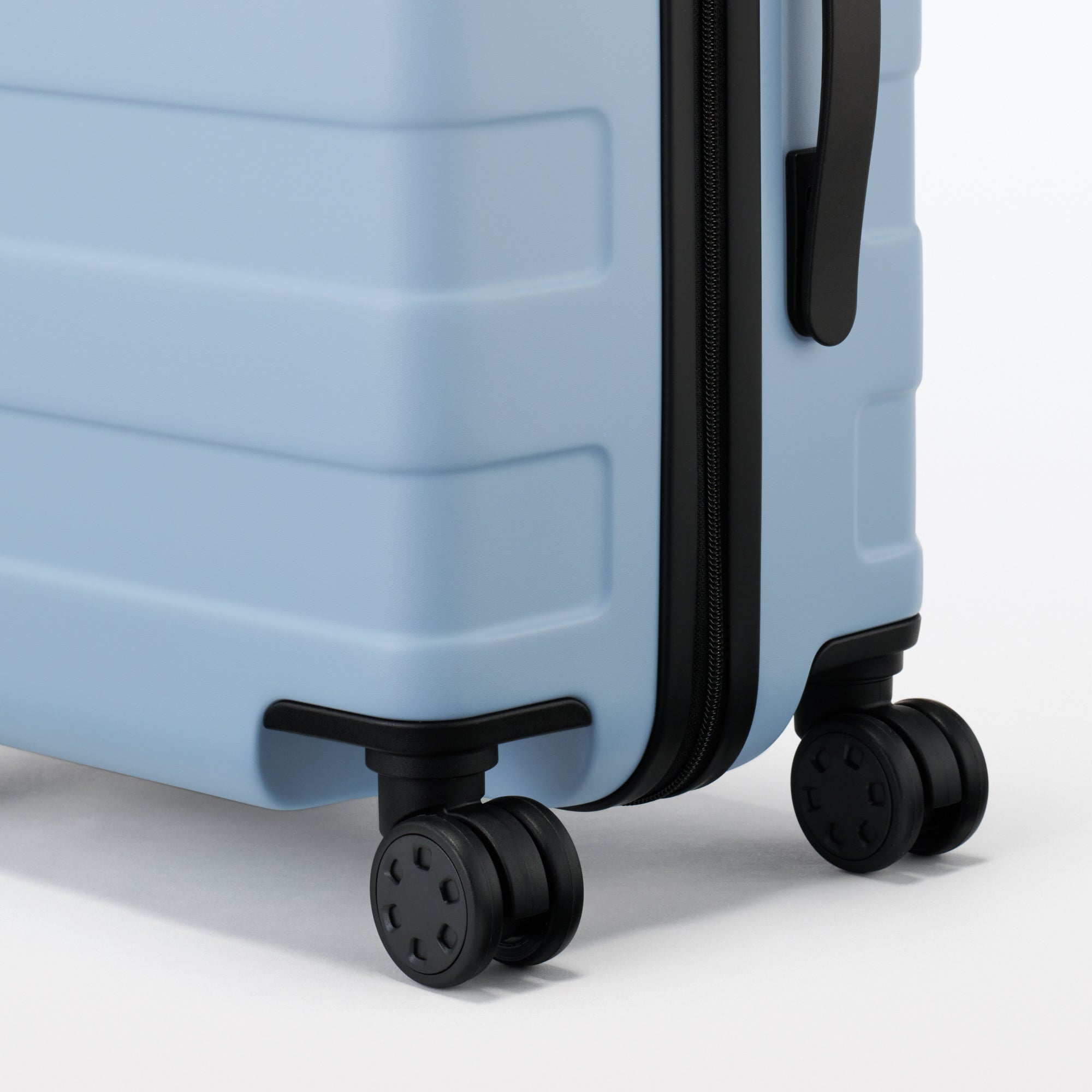 Adjustable Handle Hard Shell Suitcase 36L - Light Blue | Carry-On