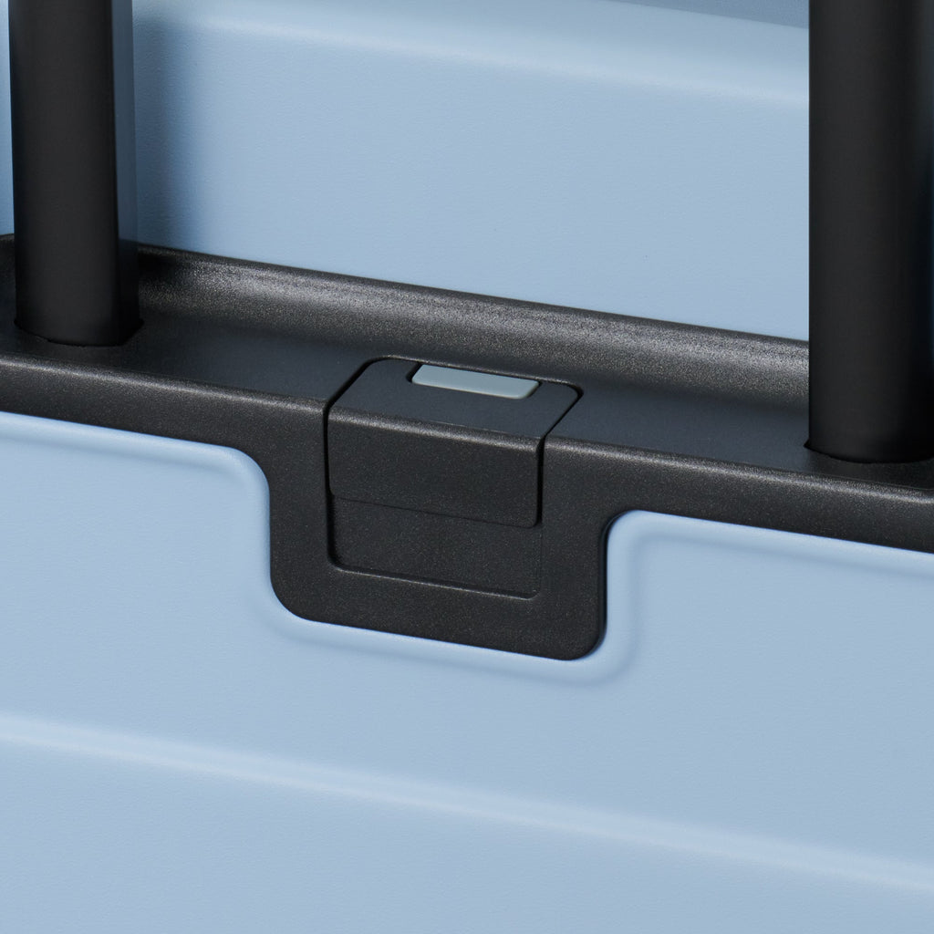 Adjustable Handle Hard Shell Suitcase 36L - Light Blue | Carry-On