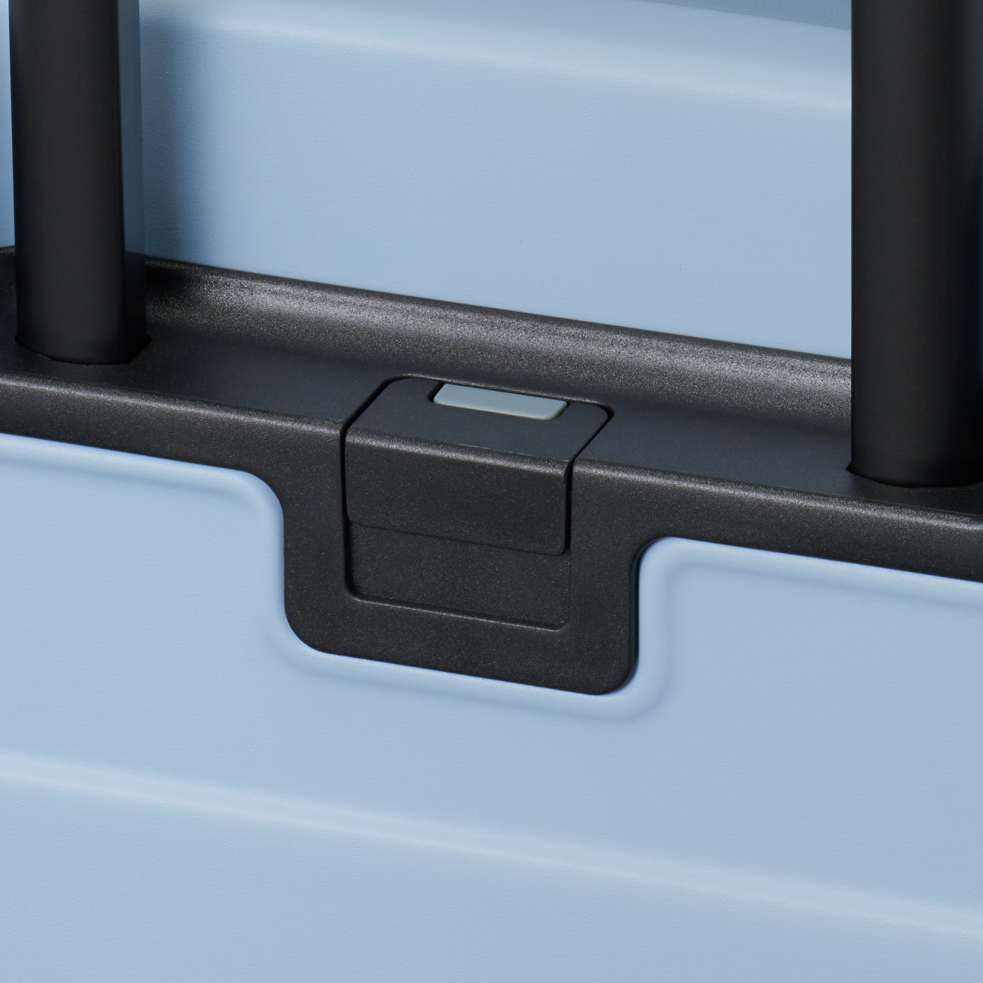 Adjustable Handle Hard Shell Suitcase 36L - Light Blue | Carry-On