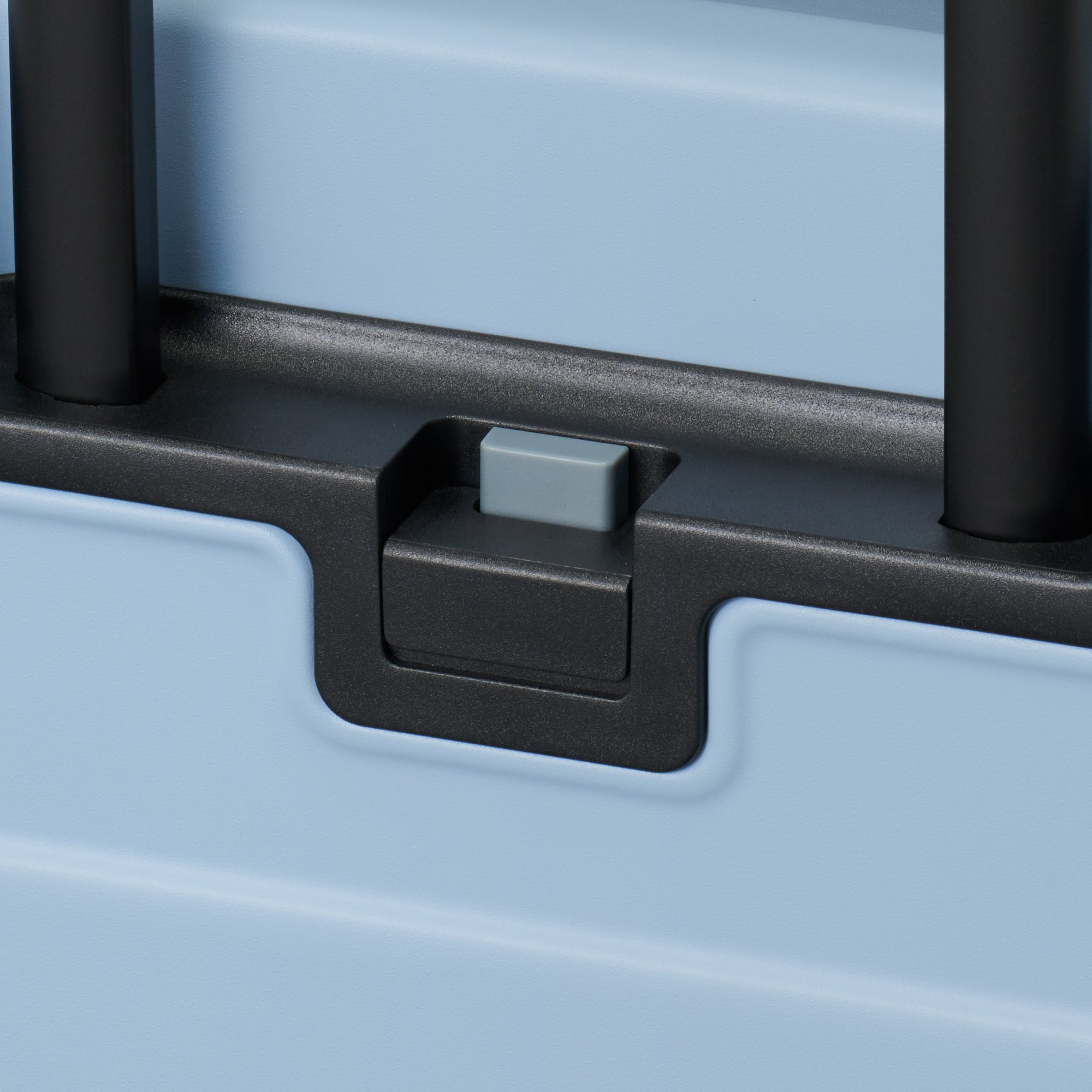 Adjustable Handle Hard Shell Suitcase 36L - Light Blue | Carry-On