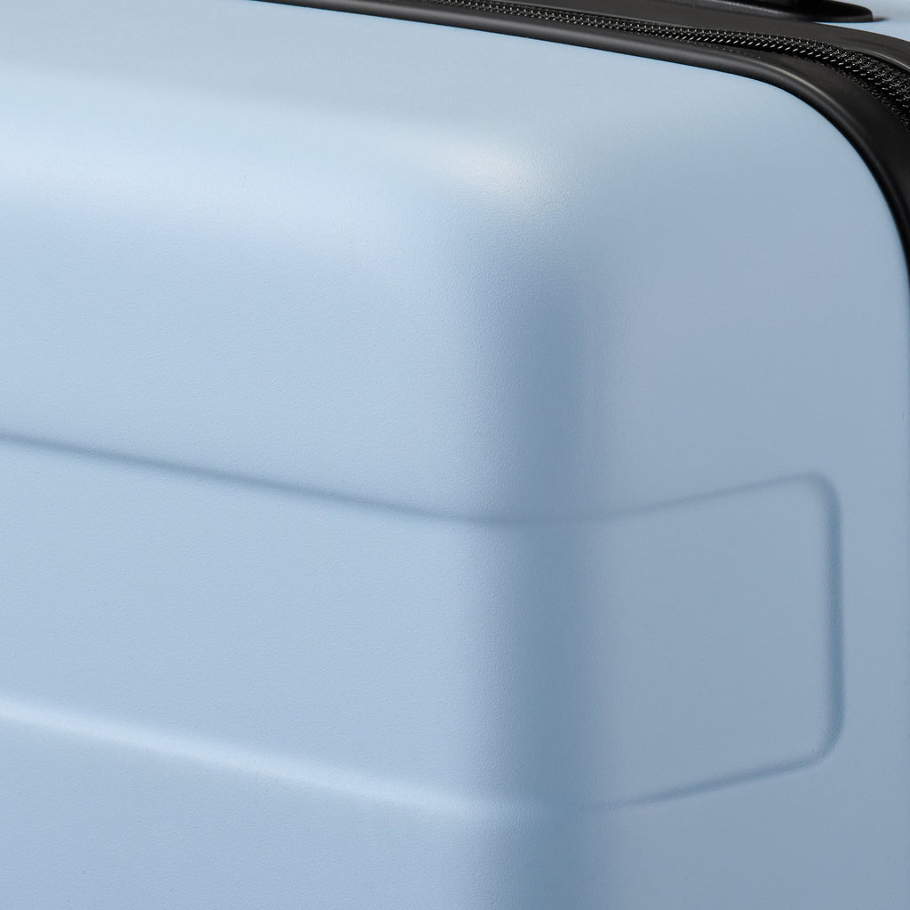 Adjustable Handle Hard Shell Suitcase 36L - Light Blue | Carry-On