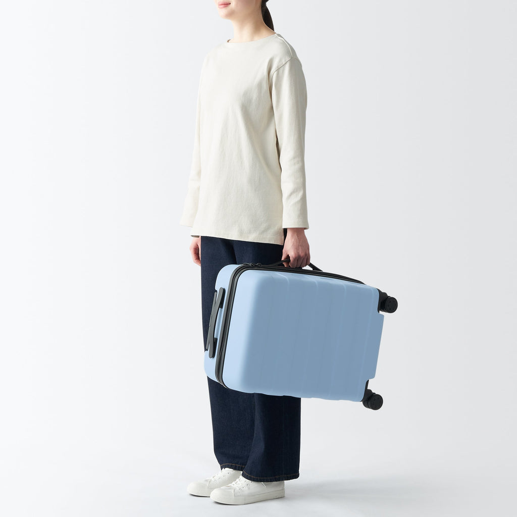 Adjustable Handle Hard Shell Suitcase 36L - Light Blue | Carry-On