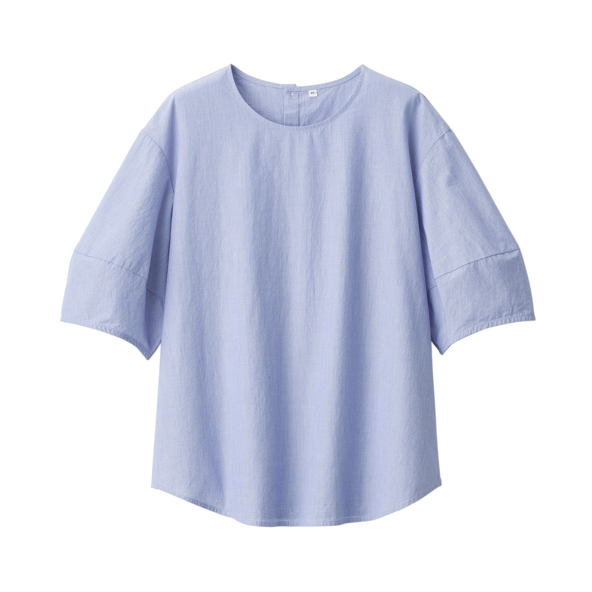 Women's Cool Touch Broadcloth Short Sleeve Striped Blouse