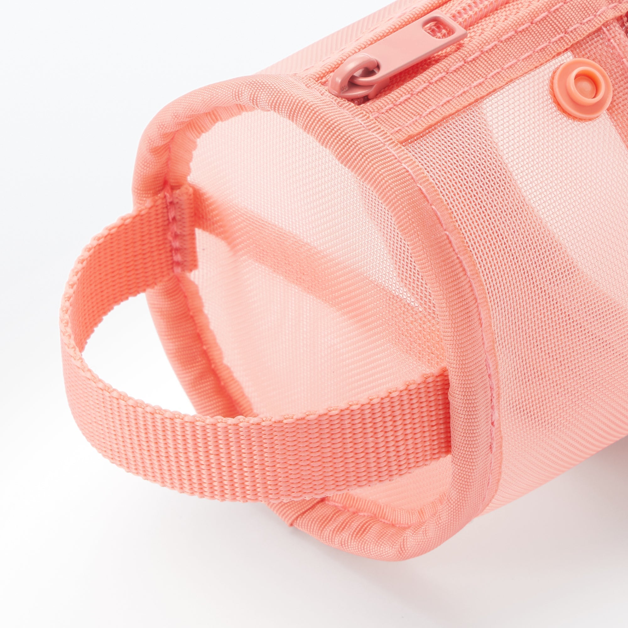 Nylon Mesh Vertical/Horizontal Pen Case Wide - Pink