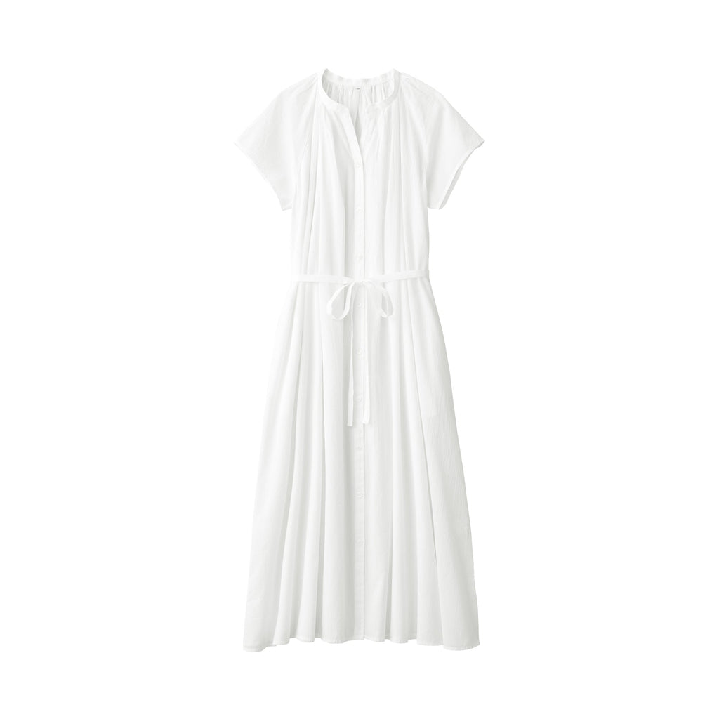 Women's High-Twist Veil French Sleeve Dress