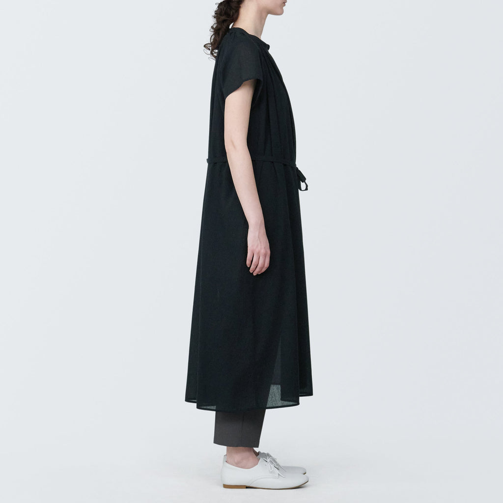 Women's High-Twist Veil French Sleeve Dress