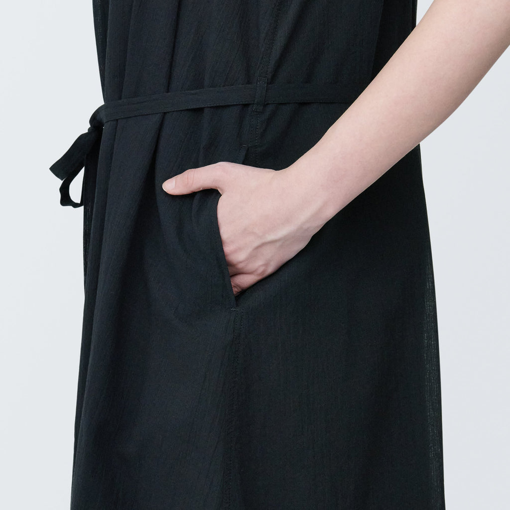 Women's High-Twist Veil French Sleeve Dress