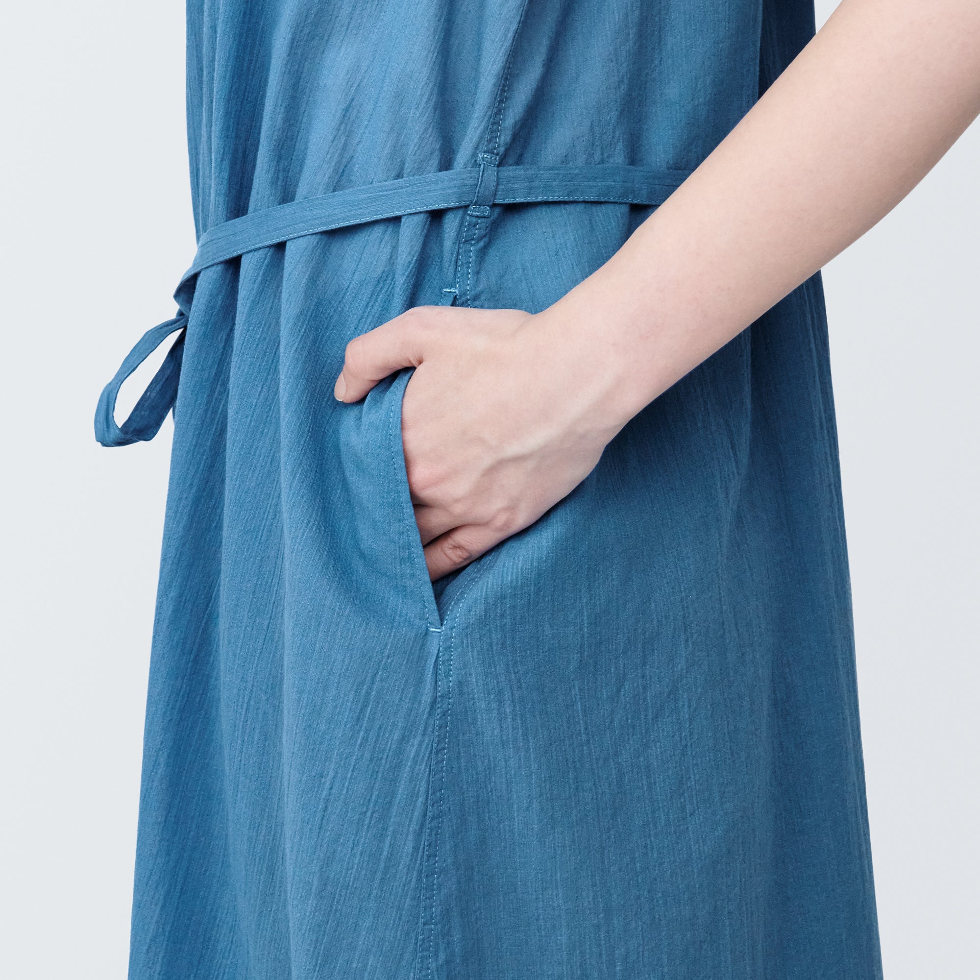 Women's High-Twist Veil French Sleeve Dress