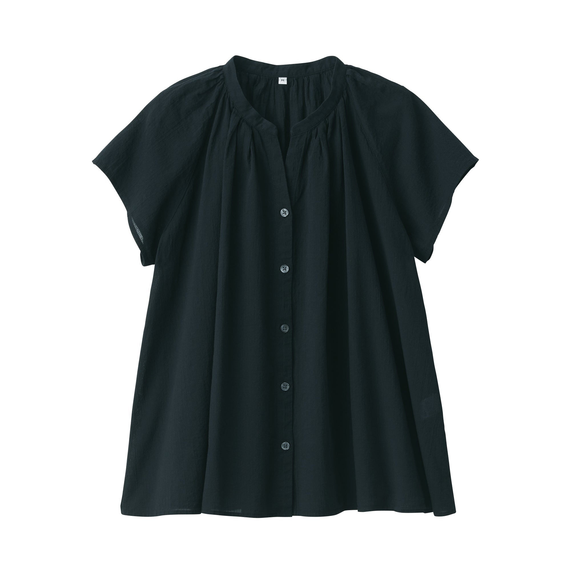 Women's High-Twist Veil French Sleeve Blouse
