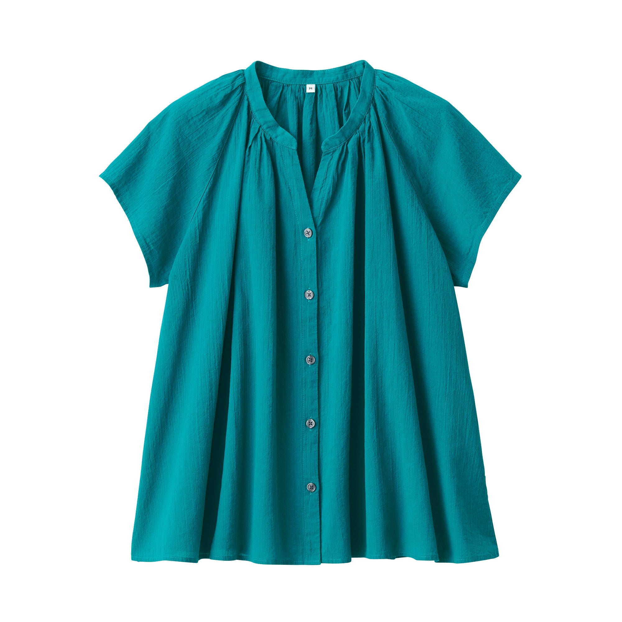 Women's High-Twist Veil French Sleeve Blouse