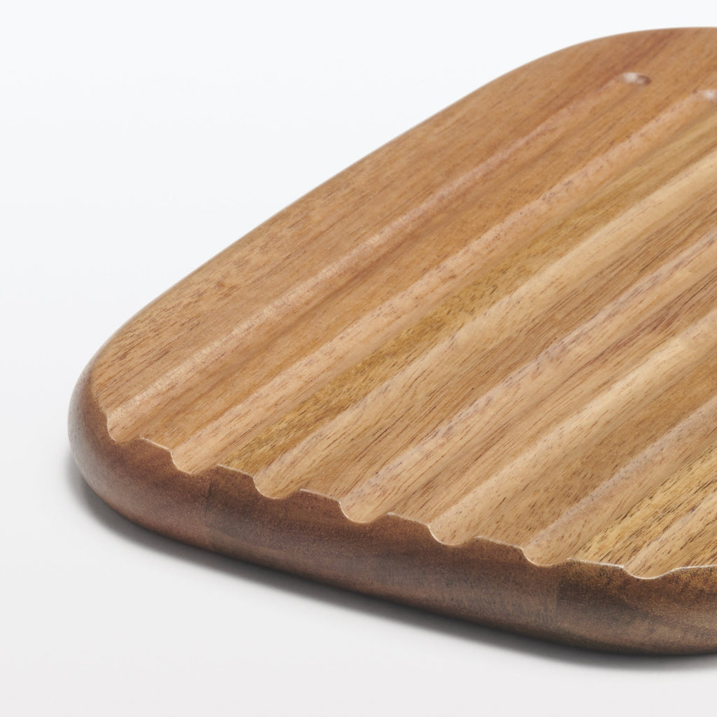 Acacia Double-Sided Cutting Board with Handle - Small