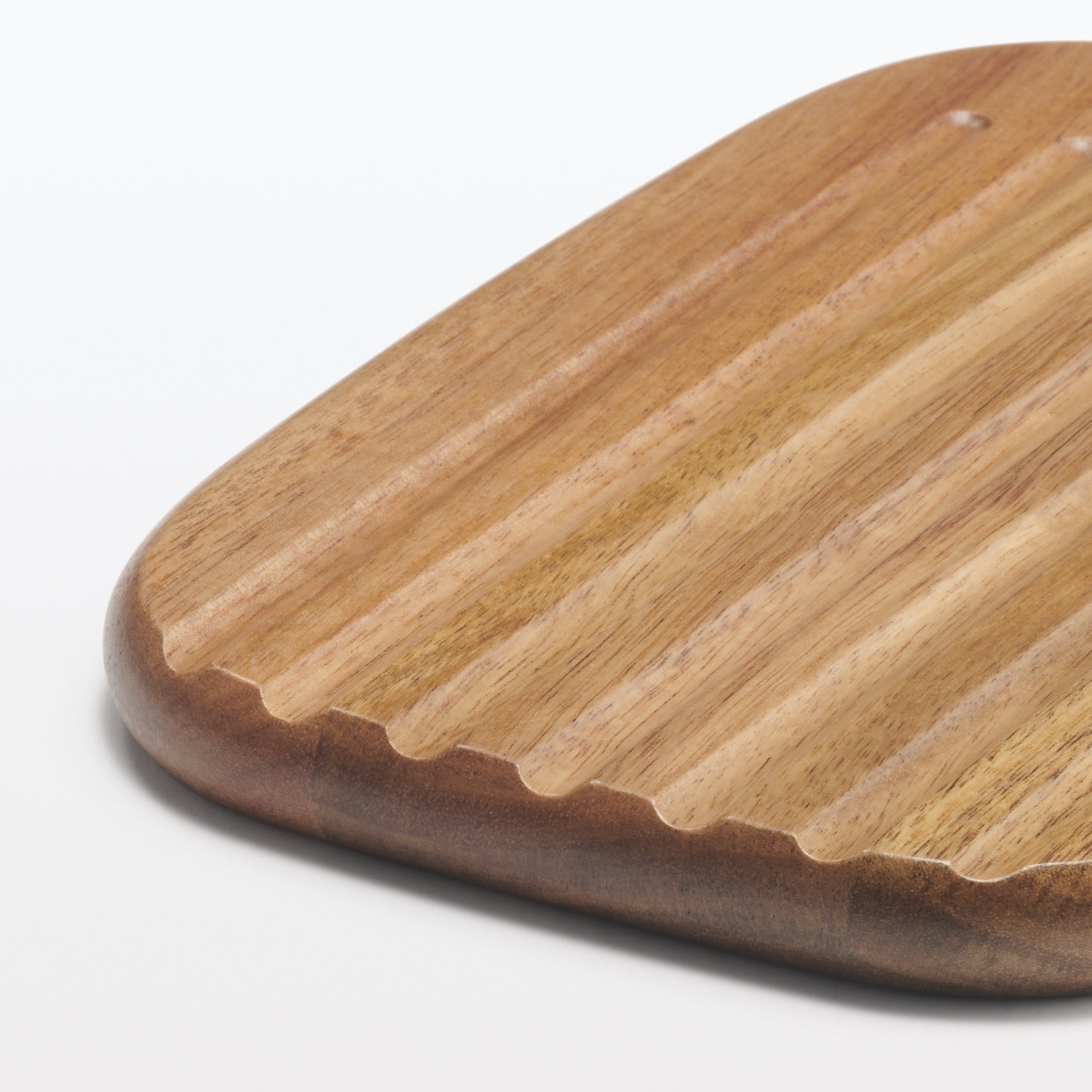 Acacia Double-Sided Cutting Board with Handle - Small