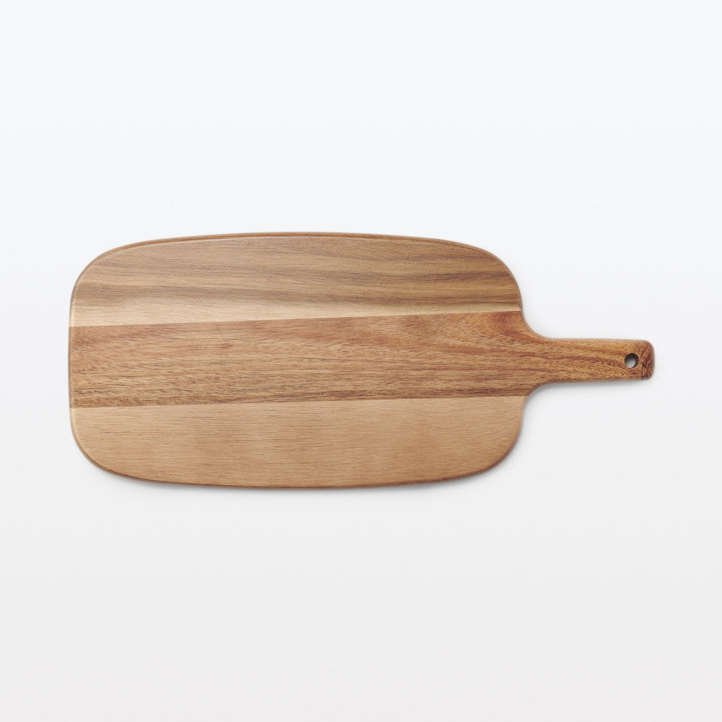 Acacia Double-Sided Cutting Board with Handle - Large