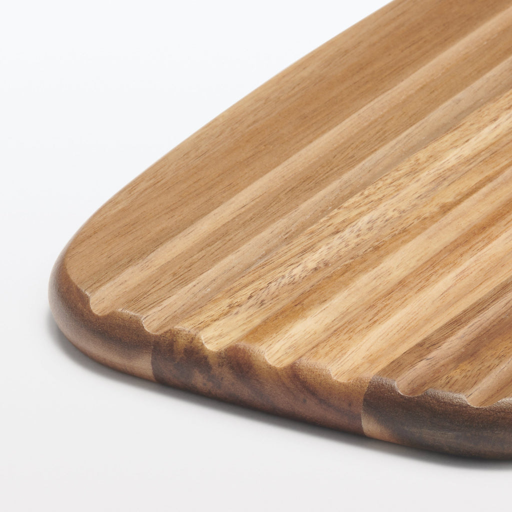 Acacia Double-Sided Cutting Board with Handle - Large