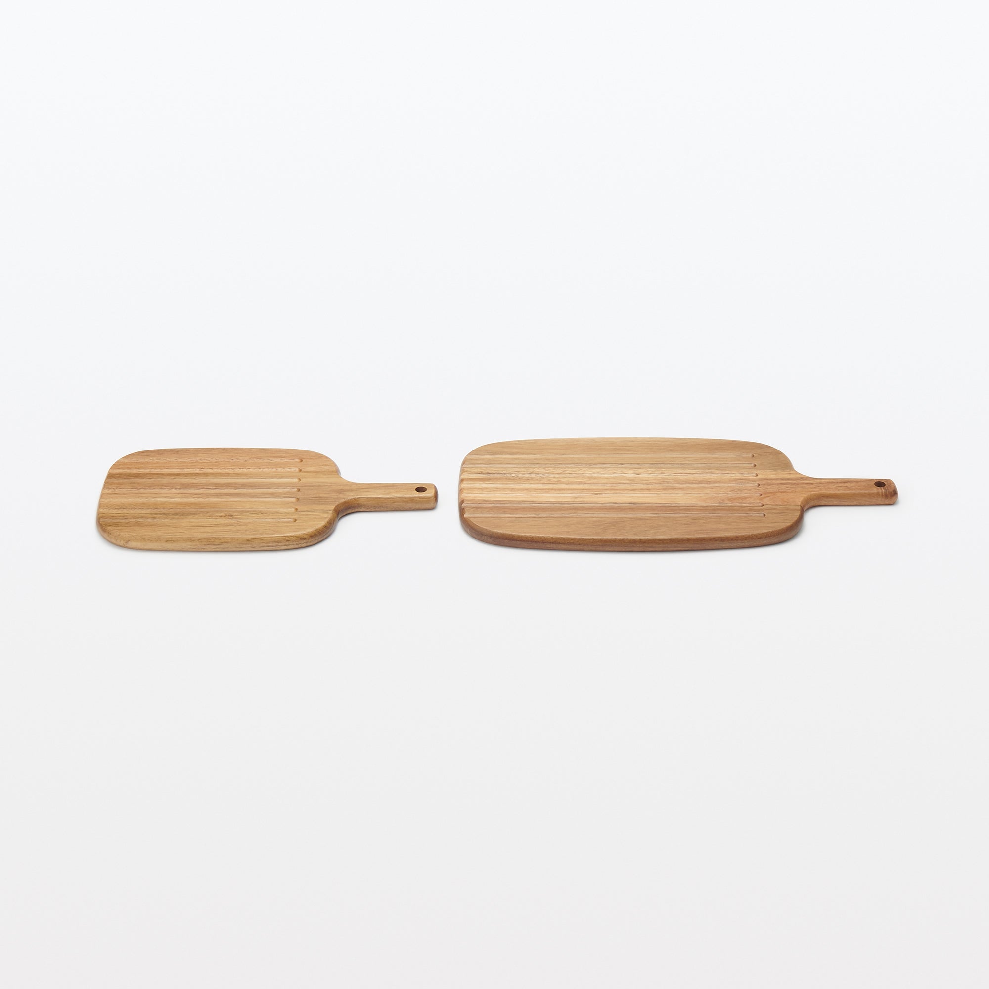 Acacia Double-Sided Cutting Board with Handle - Large