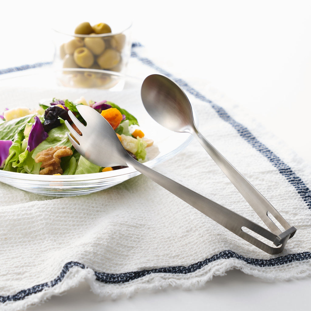 Stainless Steel Salad Tongs with Lock