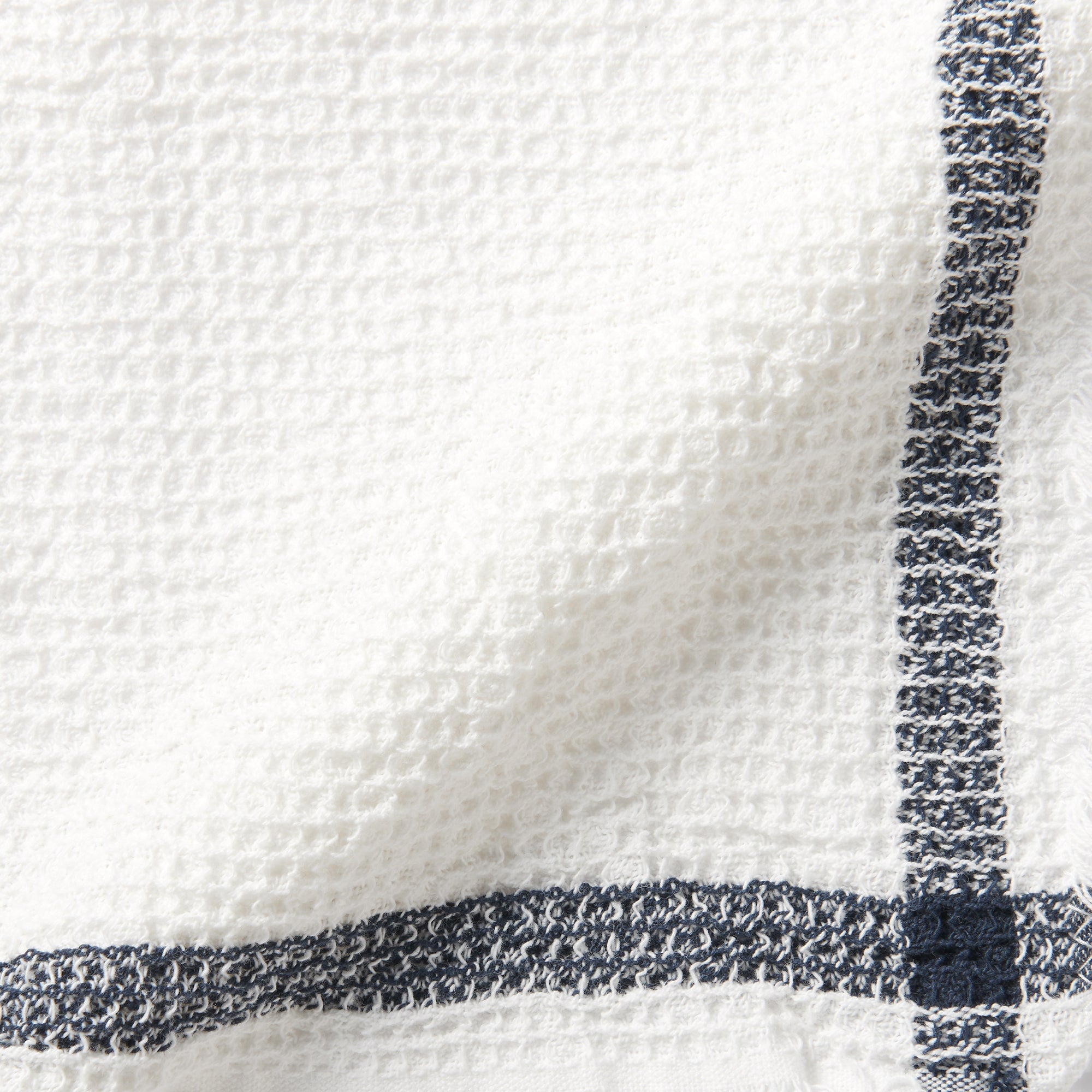 Indian Cotton Waffle Weave Multipurpose Cloth - Navy