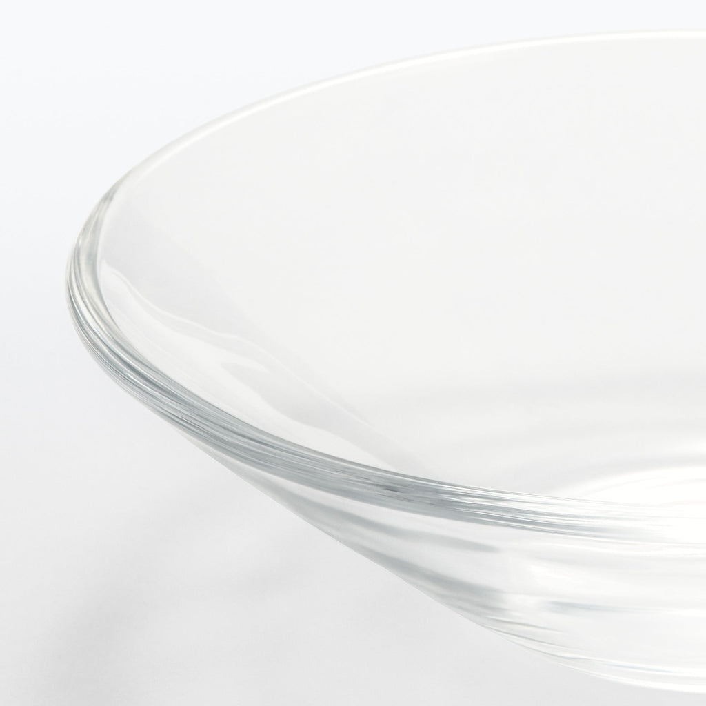 Soda Glass Shallow Bowl - Small