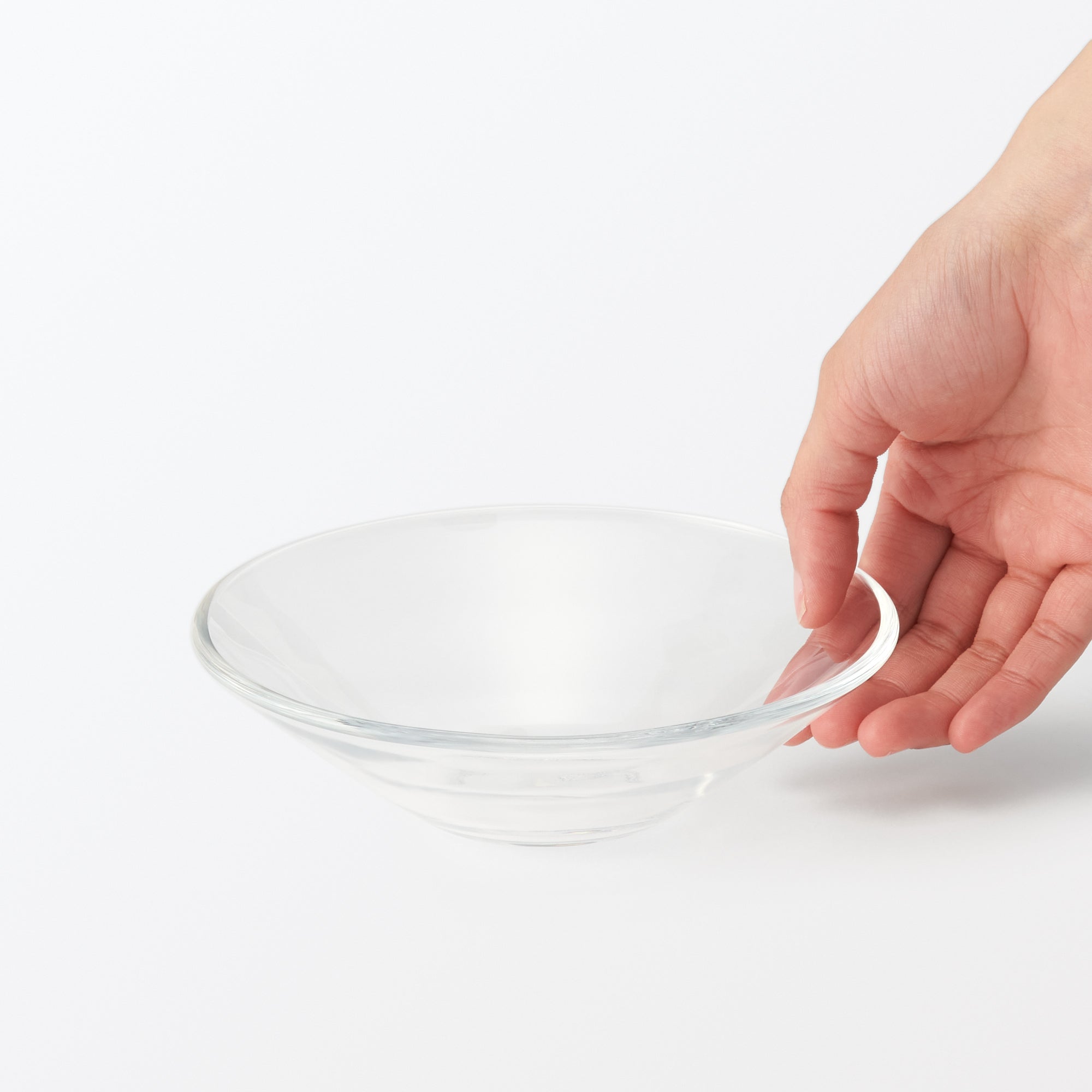Soda Glass Shallow Bowl - Small