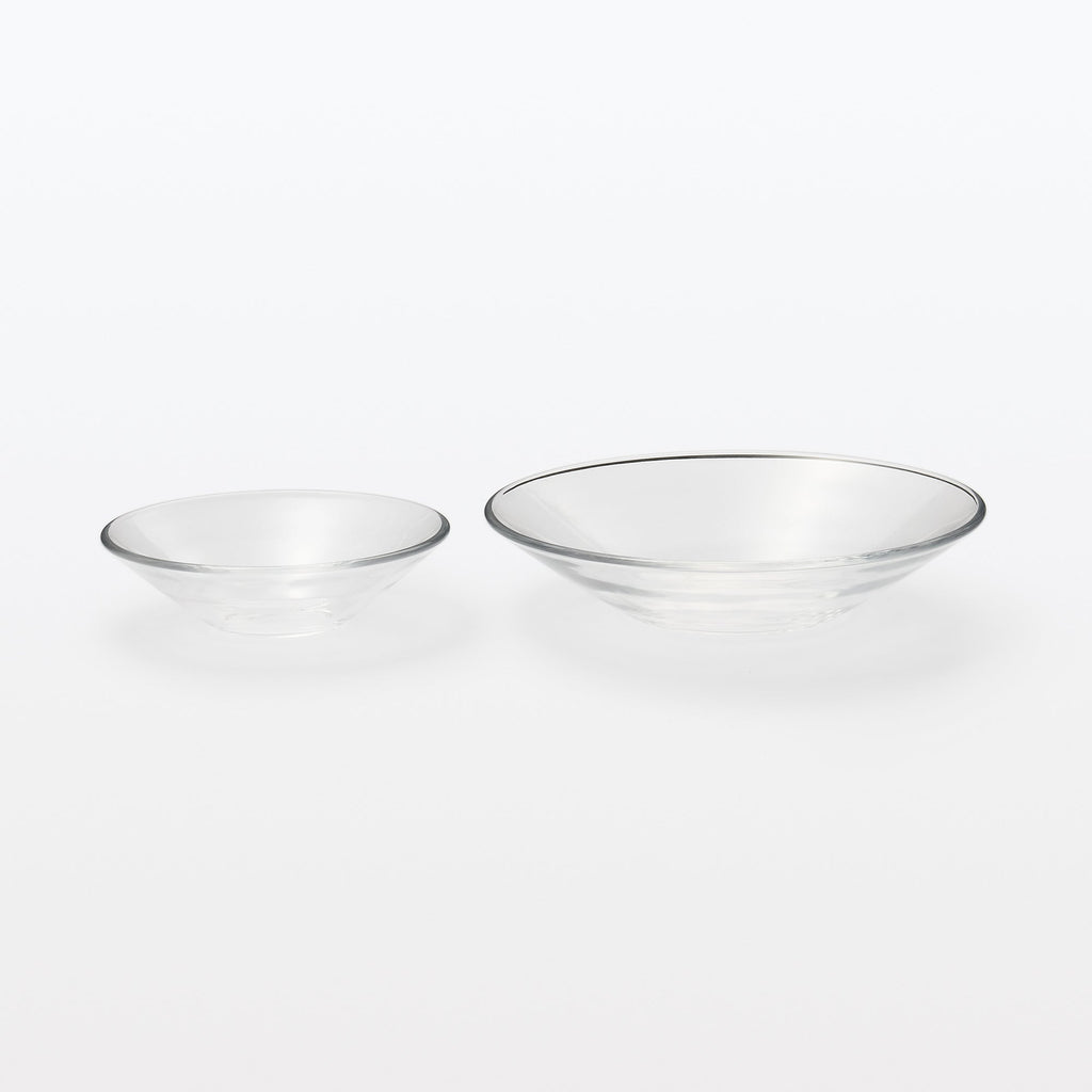 Soda Glass Shallow Bowl - Small