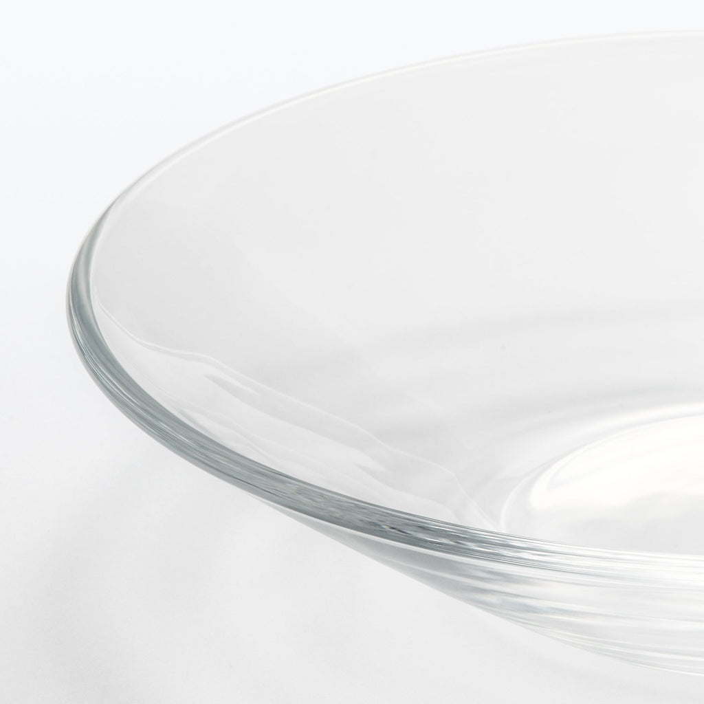 Soda Glass Shallow Bowl - Large