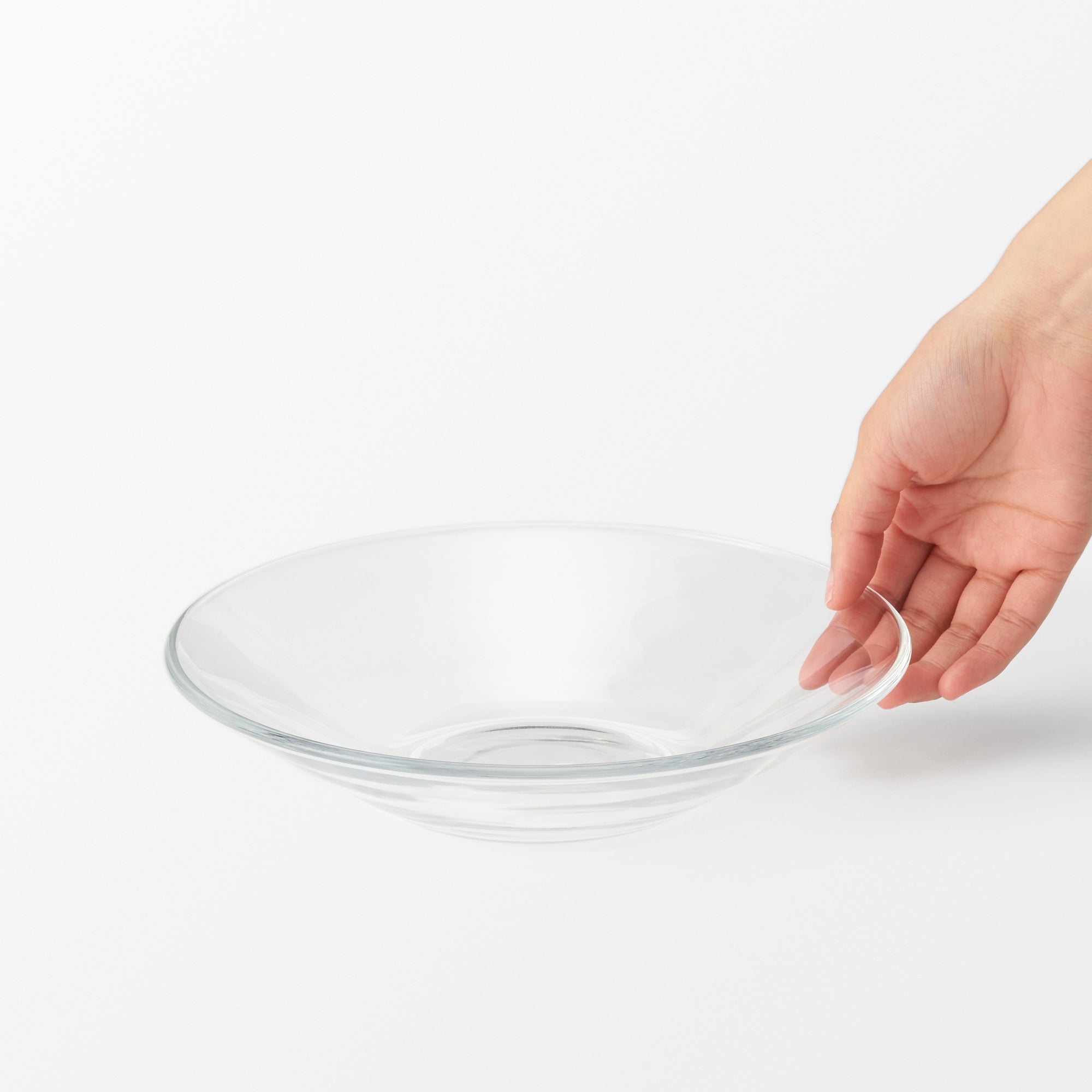 Soda Glass Shallow Bowl - Large