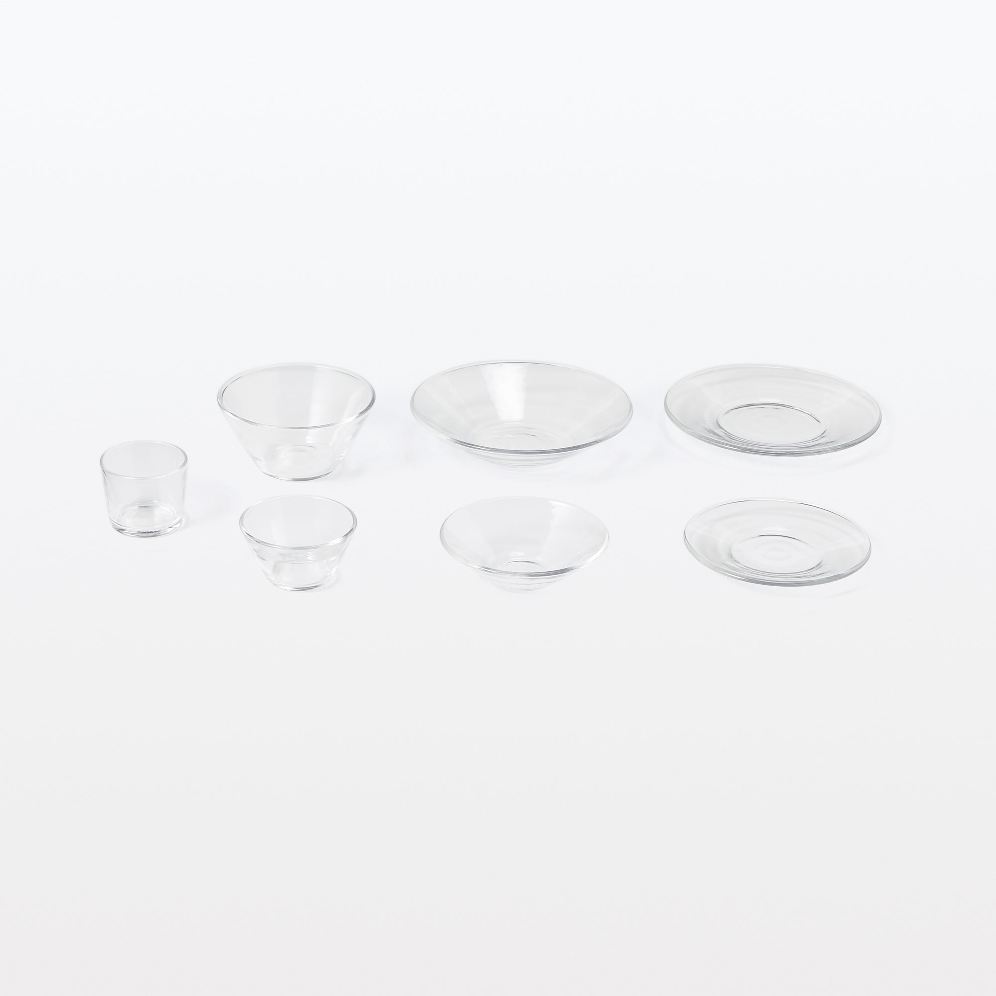 Soda Glass Shallow Bowl - Large