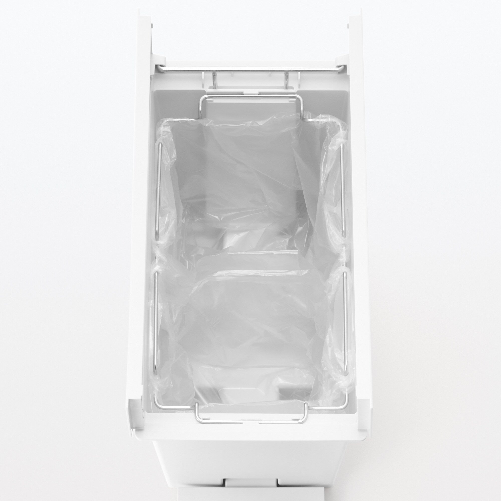 Polypropylene Pedal Dust Bin with Double-Hinged Lid - 5.6 gal