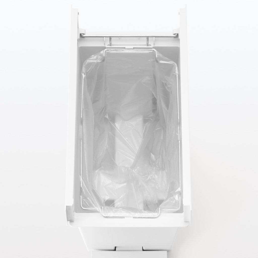 Polypropylene Pedal Dust Bin with Double-Hinged Lid - 5.6 gal