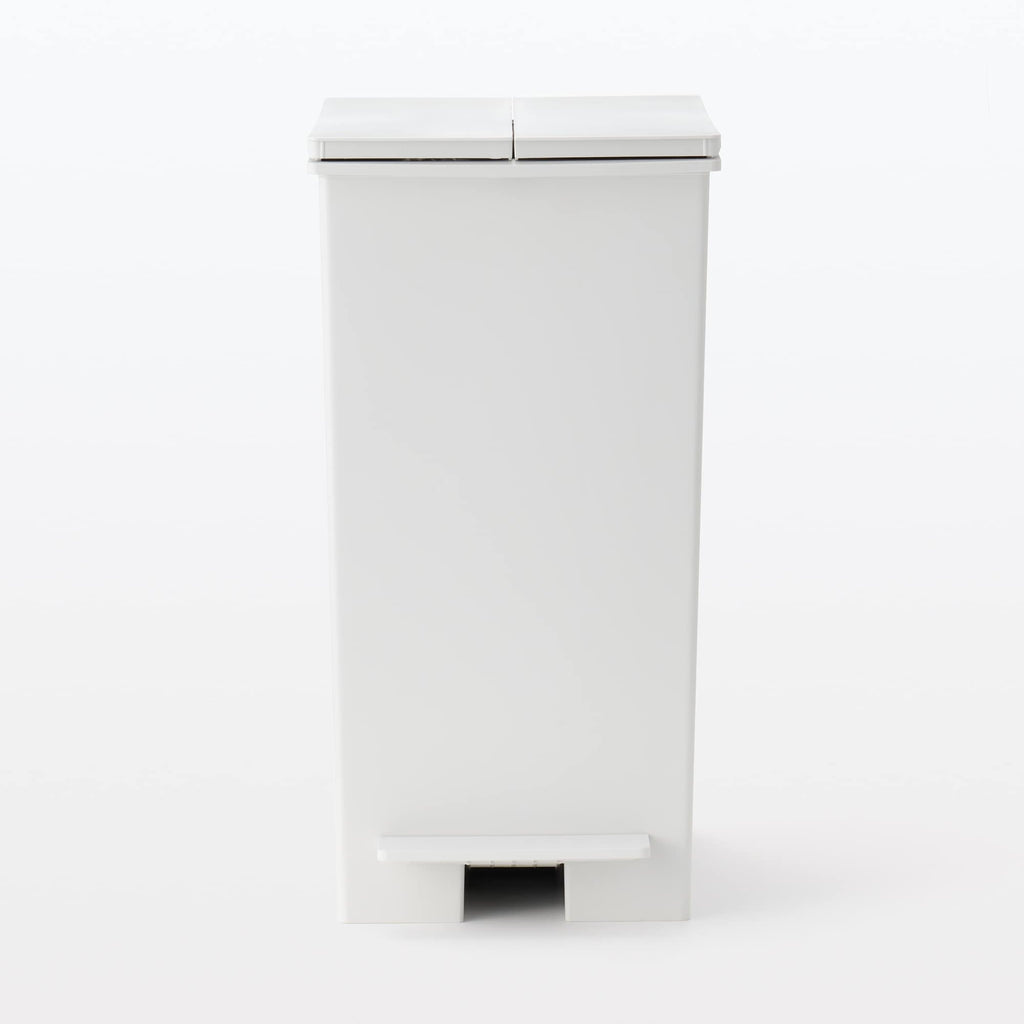 Polypropylene Pedal Dust Bin with Double-Hinged Lid - 9.3 gal