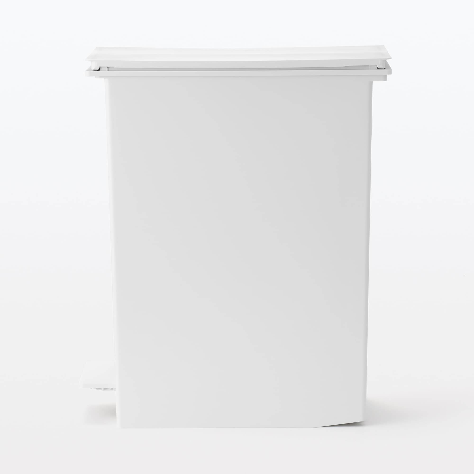 Polypropylene Pedal Dust Bin with Double-Hinged Lid - 9.3 gal